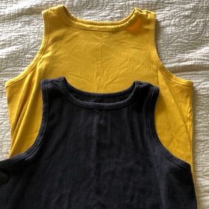 Nine West tanks XXL black gold/mustard